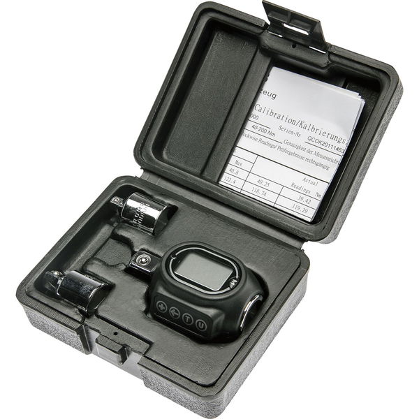 WGB Digitaler Drehmoment Adapter 1/2 Zoll Set inklusive Adapter 1/4 und 3/8 Zoll – 3-teilig