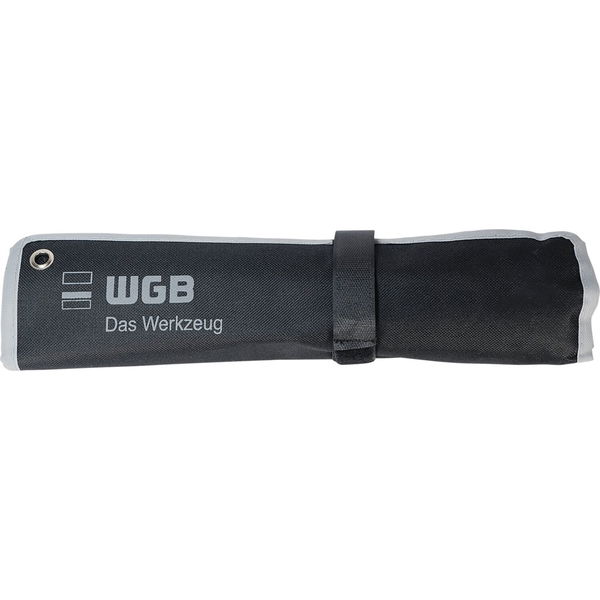 WGB Maulschlüssel-Satz mit Ringratsche 9235 RT/5 – 5-teilig gekröpft, Stopring, Rolltasche, Chrom-Vanadium Stahl
