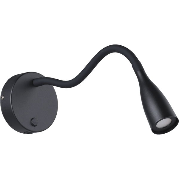 Eglo Bettleuchte mit USB C Olivandino – Wandleuchte flexibel, ideal als Leselampe verwendbar, schwarz 230V