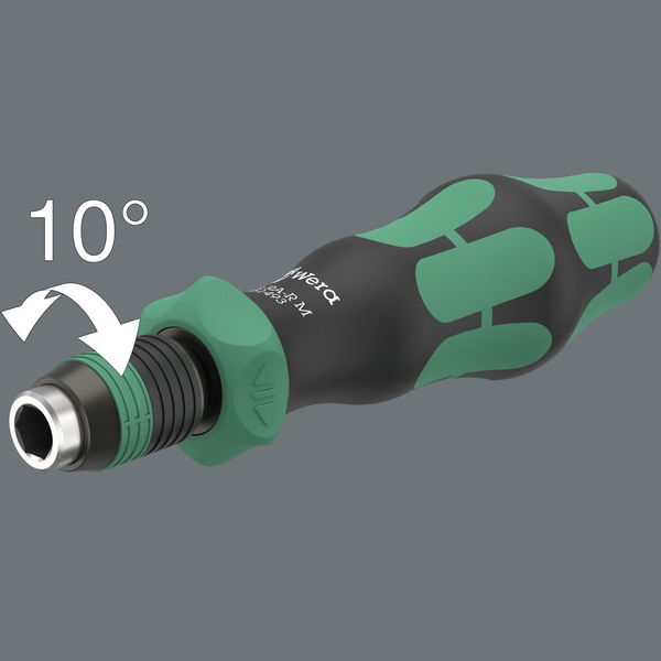 Wera Bit Set Kraftform Kompakt 838 RARM – Bit Satz, Hex-Plus, Phillips, Pozidriv, Schlitz, Torx, Bits Handhalter mit Ratschenfunktion – 14-teilig