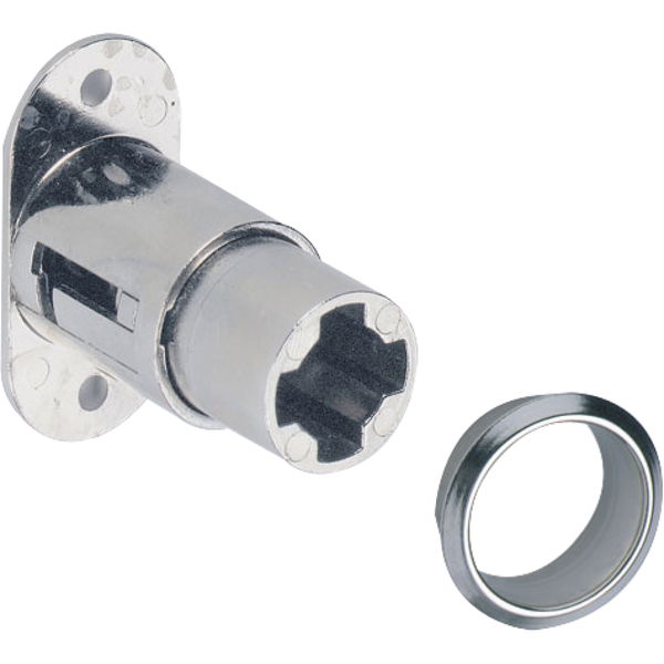HETTICH PRESTIGE 2000 Zylinder Druckschloss Z23, ø18, Stahl vernickelt