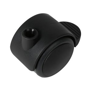 Doppel-Lenkrolle Duo weich Kunststoff Feststeller 50 mm 50 kg schwarz