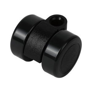 Doppel-Lenkrolle Mini weich Kunststoff schwarz 36 mm 50 kg