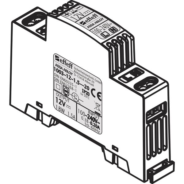 Netzgerät für Hutschiene 1003-12-1.5–20