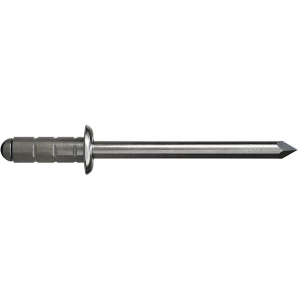 GESIPA Poly Grip Mehrbereichsniete Flachrundkopf, Aluminium mit A2-Dorn