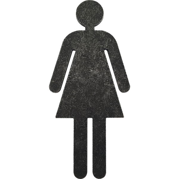 HALCÖ Symbole für WC Türen, verzinkt schwarz