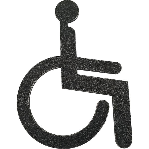 HALCÖ Symbole für WC Türen, verzinkt schwarz