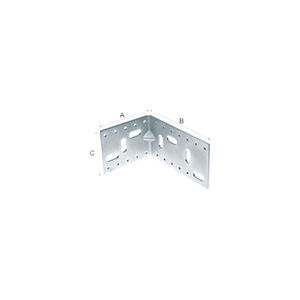 Positionswinkel easy-fix 150 mm verzinkt-blau