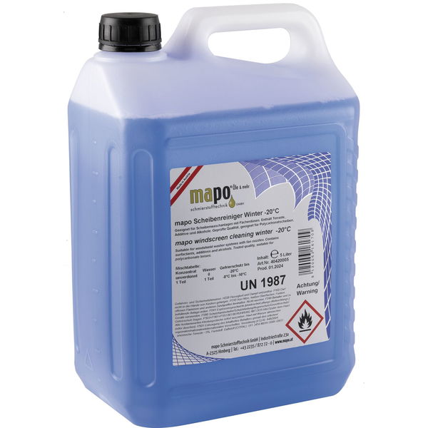 Mapo Auto Scheibenfrostschutz – 20 Grad Frostschutzmittel, Zitrus/Frisch 5l