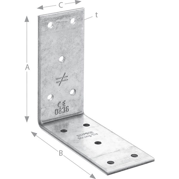 SIMPSON Winkelverbinder ABB 40390 / 93x93x40mm feuerverzinkt