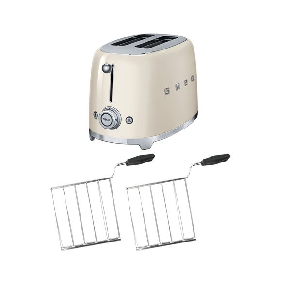 SMEG TSF01 2-Scheiben-Toaster mit Sandwichzange