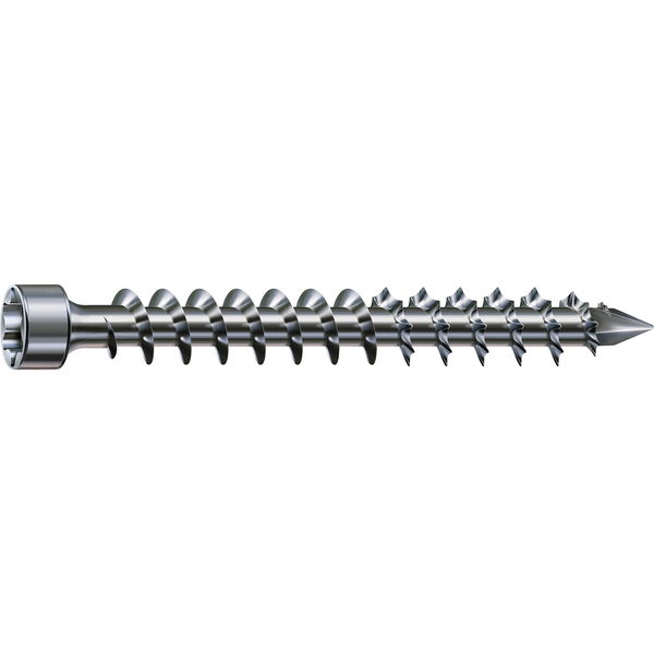 Spax Holzbauschraube Zylinderkopf 8mm T-STAR plus Vollgewinde – Stahl Wirox-Silber