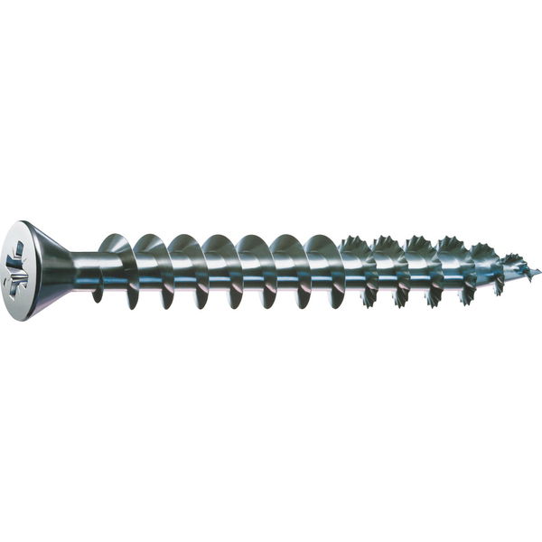 SPAX kleiner Senkkopf 4.0x 30 Vollgewinde Pozidriv 2 Kopf ø 7mm Wirox-Silber