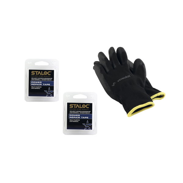 Staloc Power Repair Tape – Isolierband selbstverschweißend, Abdichtungsband Wasserrohr für Notfall Reparaturen, auch unter Wasser, 3,6 Meter – 2 Stück