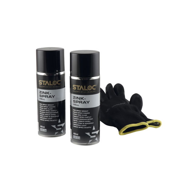 vasalat STALOC Zinkspray-Sets RAL9006 & RAL7016, je 2 Dosen