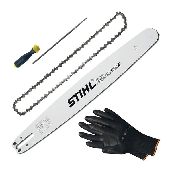 STIHL Schwert 35 cm Picco Micro mit Ersatzkette Feile & vasalat Handschuhe