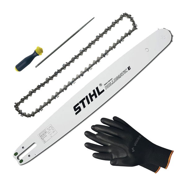 STIHL Schwert 40 cm Picco Micro Picco Super mit Ersatzkette Feile & vasalat Handschuhe