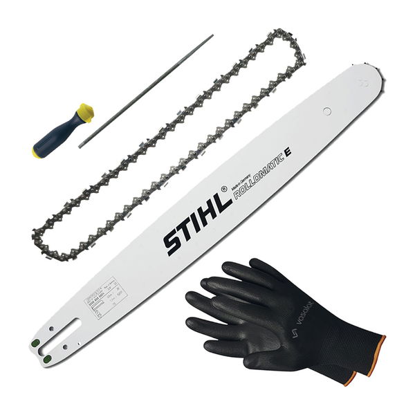 STIHL Schwert 40 cm Rapid mit Ersatzkette Feile & vasalat Handschuhe