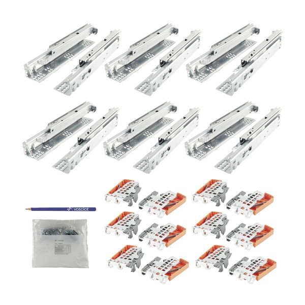 vasalat BLUM Tandem Blumotion plus mit Kupplung – 6 Garnituren