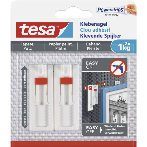 TESA Klebenagel-Leinwand für Tapete & Putz 2x1kg