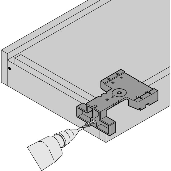 BLUM Bohrlehre für TANDEM/MOVENTO, Kunststoff/Stahl