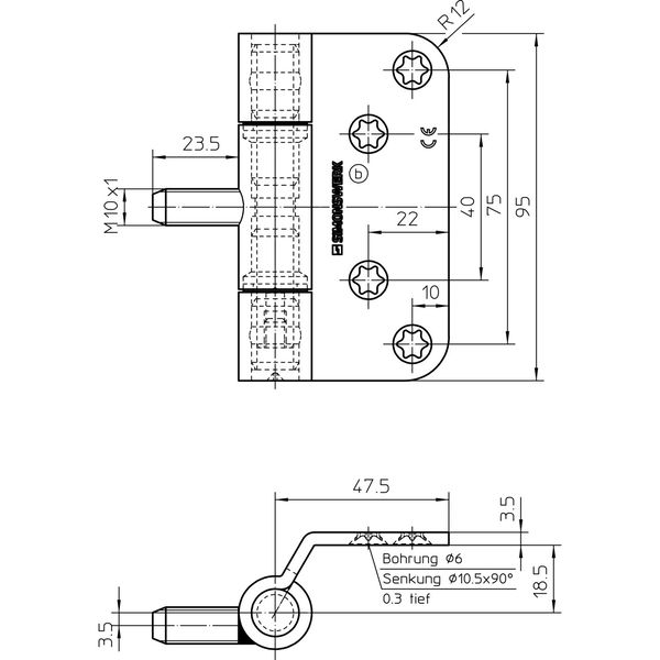 SIMONSWERK Türband VN 3749/M10x1