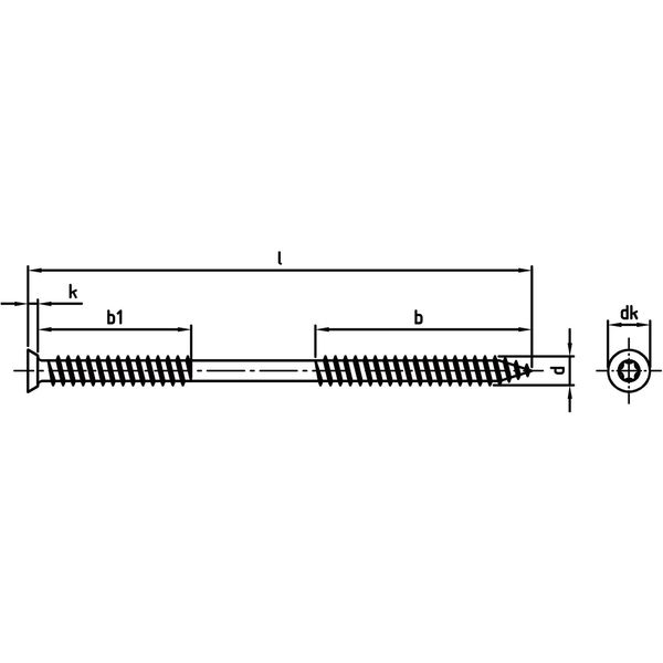 Fensterrahmenanker Senkkopf Torx – Edelstahl A2