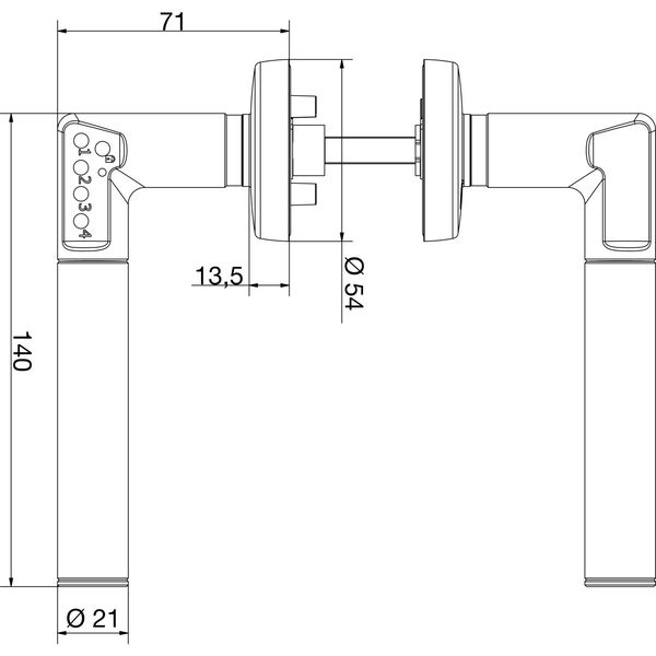 ASSA ABLOY Sicherheitsdrückergarnitur CODE HANDLE