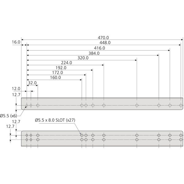 Accuride 635XX Winkelsatz Montagewinkel Länge 470 mm Stahl verzinkt 6-teilig
