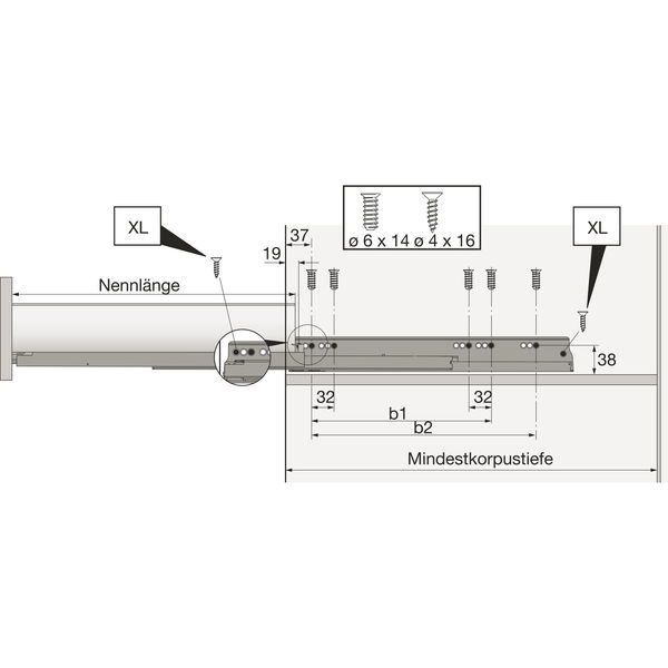 HETTICH Actro YOU Auszugsführung mit Silent System