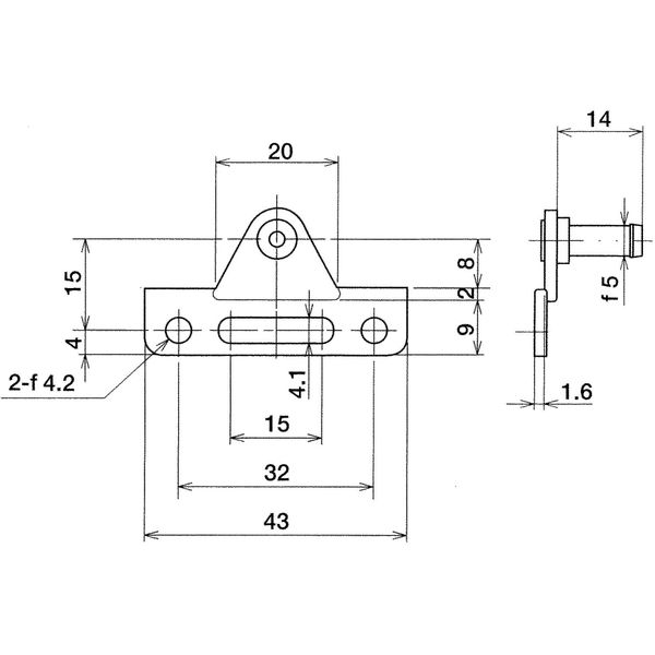 LAMP® Adapter NSD für Alurahmenprofil schmal, Stahl vernickelt