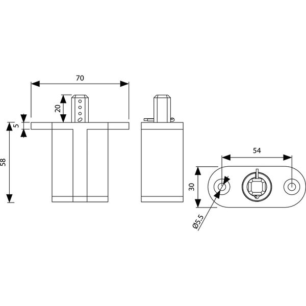 Türband Pivotica Pro BI, max. Türgewicht 150kg, Türstärke ab 50 mm, verchromt