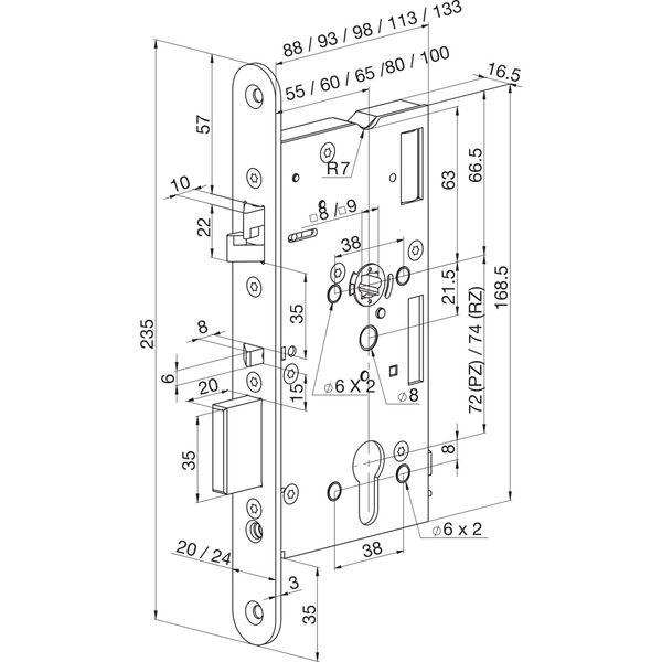 ASSA ABLOY Elektro-Sicherheitsschloss Fluchttürschloss selbstverriegelnd EL 560