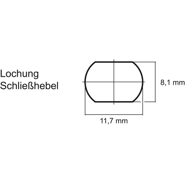 ASSA ABLOY Sperrnase für Elektronisches Schrankschloss Sense+PIN