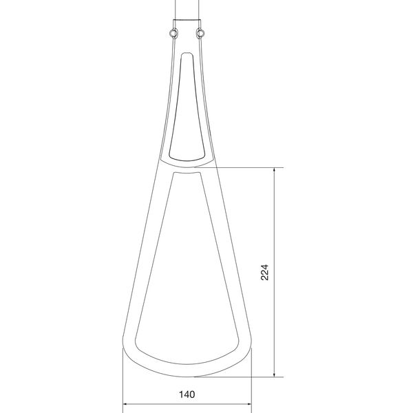 Zugstangengriff Bell Griff passend zu Kleiderlift Junior Kunststoff transparent