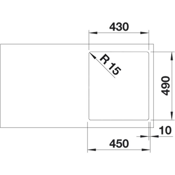 Blanco Einbauspüle 2D Supra 400-IF/A – Einbauwaschbecken mit Korbventil 3 1/2 Zoll, Edelstahl gebürstet