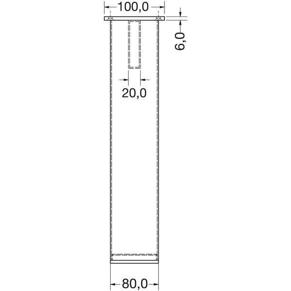 SIMAUSROM Bankkufe A-Form 80 x 20 mm, Stahl