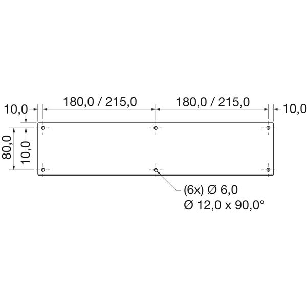 SIMAUSROM Bankkufe X-Form 80 x 20 mm, Stahl