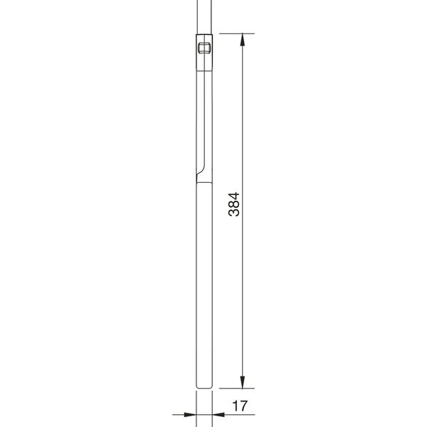 Zugstangengriff Bell Griff passend zu Kleiderlift Junior Kunststoff transparent