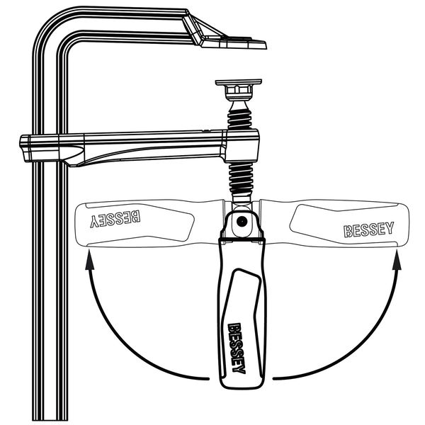 BESSEY Ganzstahl-Schraubzwinge GZ-KG