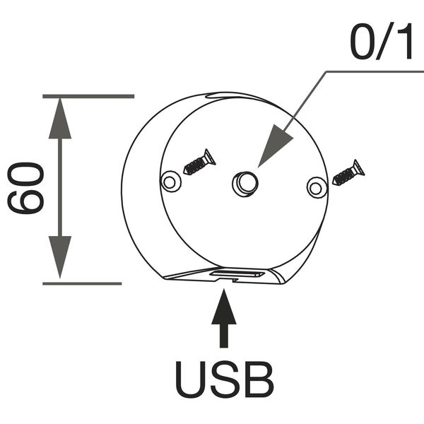 L&S Bettpaneel-Aufbauleuchte Legis 12 V/DC