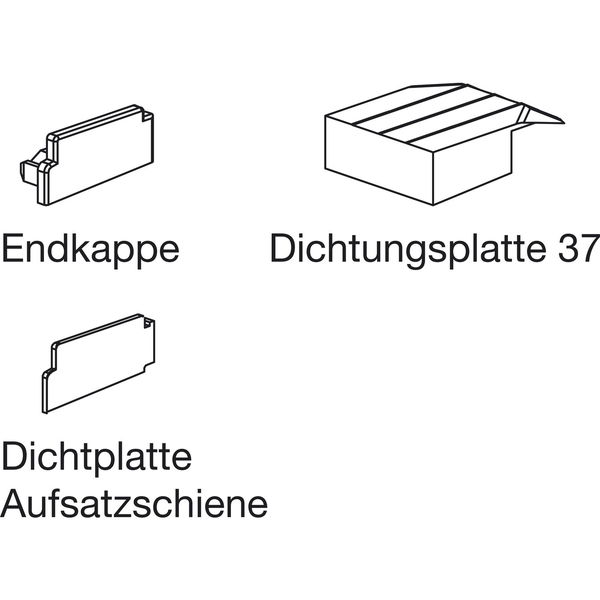 GU Timberstep 164 Zubehör-Beutel A zu Aufsatzschiene P1634, TS 68 mm, Schema A/C