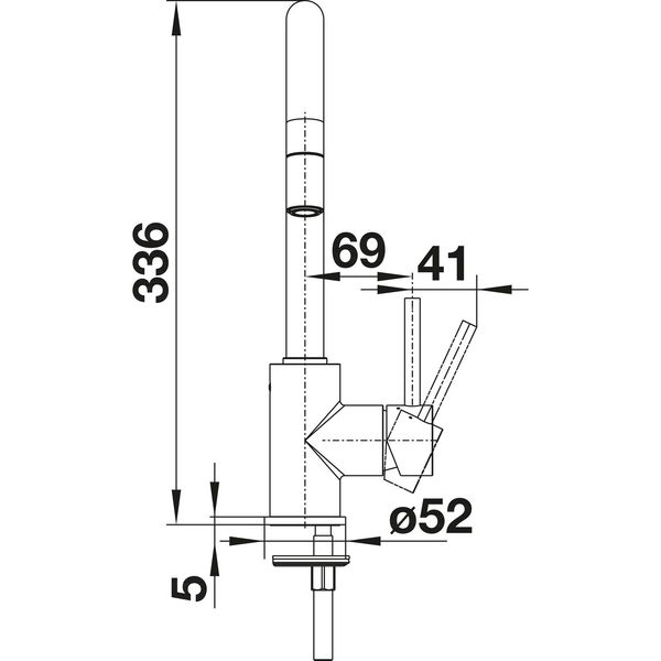 BLANCO Küchenarmatur Mida-S mit Schlauchauszug