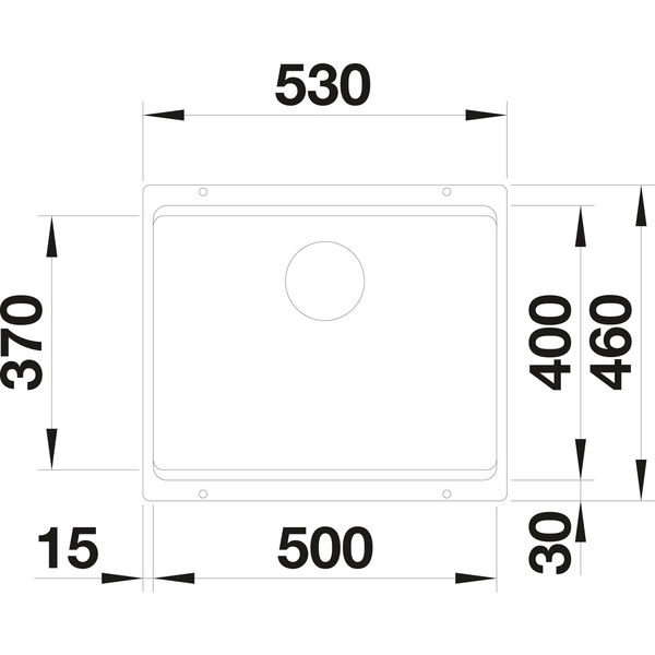 BLANCO Unterbau-Spüle Etagon 500-U