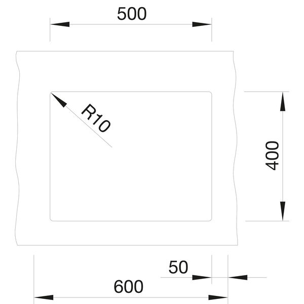 BLANCO Unterbau-Spüle Subline 500-U