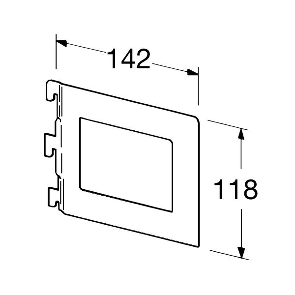 ELEMENT SYSTEM Bücherbügel 10801 Stahl weiß