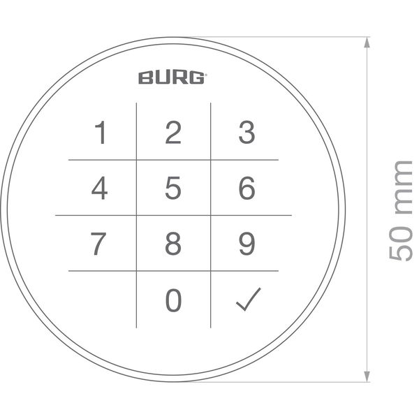 Burg elektronisches Code-Schloss Flexo.Code