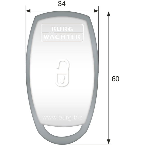 BURG-WÄCHTER Elektronischer Funkschlüssel secuENTRY 7713 sE-Key