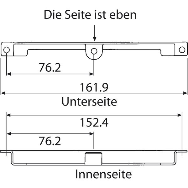 Accuride PC-Halterung für Schreibtische Computer Halterung Farbe schwarz