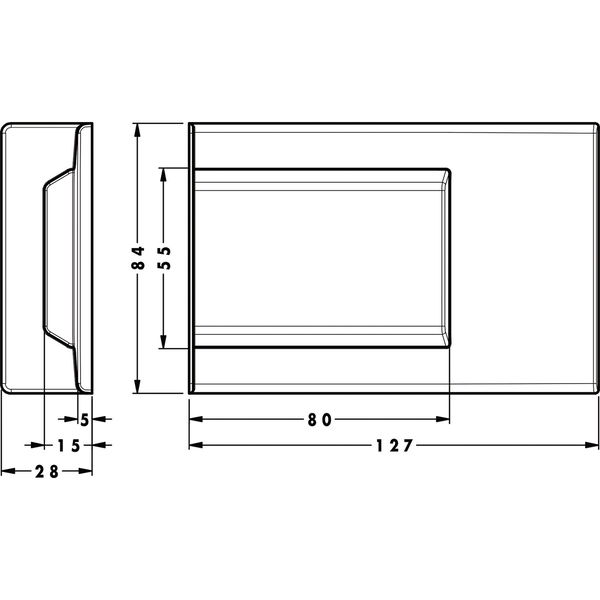CAMAR 807XL Abdeckkappe zu Unterschrankaufhänger, Kunststoff weiß